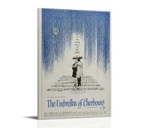 RISUANHENM The Umbrellas of Cherbourg Poster Room Decor Artistic Poster for Room Aesthetic Canvas Wall Art Bedroom Decor 08x12inch(20x30cm) Frame-style