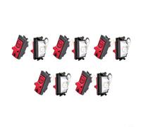 Risveglio 10pcs Rocker Kill Switch Compatible with Chainsaw 365XT 372XP 371 336 385 390, Stop Start Button Replace 503718201 503098301 503098302, Red(Feet Up)