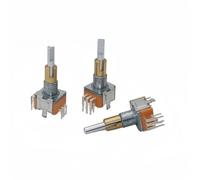 Risveglio 1PCS EC110701N2B Rotary Encoder Dual Shaft 30 Position 15 PPR with Push Button Switch Pulse Control Systems Metal