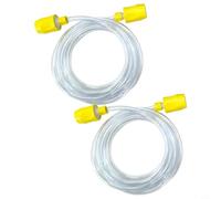 Risveglio 2.5m Replacement Hose Tube, for Karcher 8 10 100 10 1 10 2 8 200, Vacuum Cleaner Spray Extraction Pipe with Yellow Hose Connectors(2PACK)