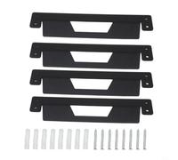 Risveglio 2-Pack Metal Mounting Brackets for ToughBuilt for Stacktech Storage System, Heavy Duty Iron Wall Cleats for Tool Boxes(4PCS)