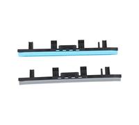 Risveglio 2 Pack Scrape Strip Compatible with Karcher BR 30/4C, Blue and | Black Rubber Squeegee Blade for Floor Scrubber, Replaces Part 4.777-008 Accessory