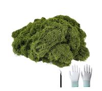 Risveglio 3 Pack Artificial Moss Carpet, Realistic Green Polyester Faux Moss Mat DIY Miniature Landscape, Fairy Garden Plant Pot Decor with Tweezers