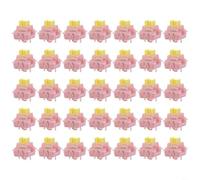 Risveglio 35pcs Lime for V3 & Peach for V3 Silent Mechanical Keyboard Switches, 5-Pin Linear Tactile Hot-Swap and Soldered PCBs, Gaming and Typing(PeachV3Silent)