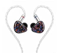 Risveglio 3D-Printed IEMs Featuring Triple-Driver System, 320 Ohm Impedance, 102dB Sensitivity, HiFi In-Ear Monitors Gaming, 0.78mm 2-Pin Cable(colorful)