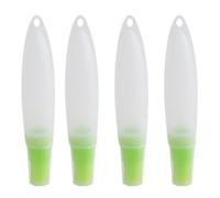 Risveglio 4 Pack Silicone Basting Brush Set with Squeeze Bottle, Heat Resistant Oil Brushes for BBQ Grilling and Cooking, Red Green Blue Orange