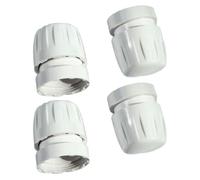 Risveglio 4 Pack Water Distributor Regulating Cap M30x1.5 Thread Plastic Temperature Control Valve Switch Floor Heating Manifold Radiator Thermostat White