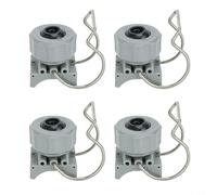 Risveglio 4Pcs Adjustable Spray Nozzle 1/4"" Ball Clamp Clip, Irrigation Tips Garden Cleaning & Treatment, Grey(3/4 inch)