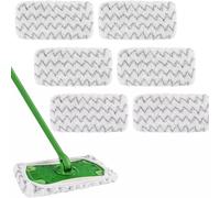 Risveglio 6 Pack Mop Pads for Swiffer PowerMop, Multi- Wet Jet Refills Hardwood Tile Laminate, 38x14.5cm Absorbent Cleaning Pads