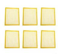 Risveglio 6-Pack Plastic Queen Excluders for Beekeeping, Cuttable Hive Colony Control, White(46x46cm yellow)