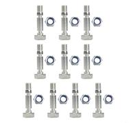 Risveglio 707555 Snow Blower Shear Pins 10pcs Kit, Compatible with Two-Stage Models 1696574-01 C950-10329-0, Metal Accessories Winter Maintenance