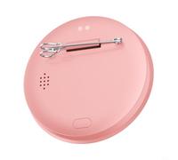 Risveglio ABS 1.85" Electronic Badge, LED Name Tag Support Image/Video/GIF for Anime Fan Work ID (Pink)