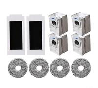 Risveglio Accessory Set for ECOVACS for DEEBOT T30S for PRO Vacuum Cleaner Replacement Parts with 2 Hepa Filters 4 Cleaning Wipes 6 Dust Bags