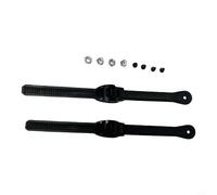 Risveglio Adjust Skate Buckles 250mm for Inline Roller and Ice Skates, 2 Pack Ratchet Locking Straps with Screws, Plastic Replacement Hardware for Commuting and Training(Style C)