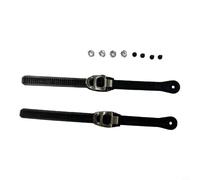 Risveglio Adjust Skate Buckles 250mm for Inline Roller and Ice Skates, 2 Pack Ratchet Locking Straps with Screws, Plastic Replacement Hardware for Commuting and Training(Style B)