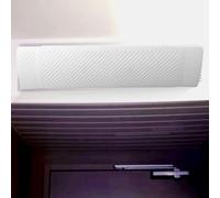 Risveglio Adjustable AC Air Deflector Central Air Conditioning, Anti Direct Blowing Windshield with Purifying Filter Cotton, Ceiling Top Side Vent Cover 58.5 95.5cm White