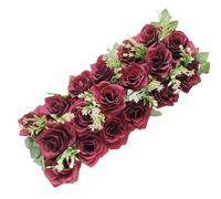 Risveglio Artificial Flower Arrangement 50x22cm Wedding Aisle Decor Simulation Floral Path Scene Decoration White Rose Red Light Yellow Pink Burgundy