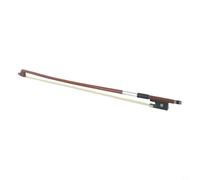 Risveglio Beginner Violin Bow 1/4 1/8 1/10 for Red Sandalwood Silver Plated Silk Horsehair Smooth Playing(1/10)