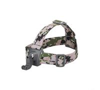 Risveglio Camera Headband Mount Go 3/4/X3 and Action 3, Flexible Elastic Head Strap with for Dual Buckle Hands- First Person View, Camo(camouflage)