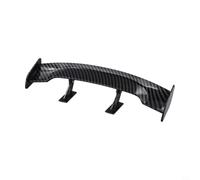 Risveglio Car Rear Wing Spoiler ABS Material Carbon Fiber Style | ABS Car Rear Spoiler Wing, Carbon Fiber Texture, 25x7x3.5cm, Fit, for Enhanced Stability