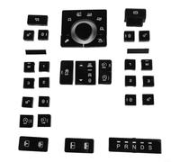 Risveglio Center Console for Terrain Mode Switch Button Cover for Rover for Range for Rover 2013-2017, Black Plastic Interior Control Trim Part