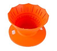 Risveglio Collapsible Pour Over Coffee Dripper, Silicone Portable Filter Cup 1-2 Cups, for Compact Design Travel(red)