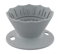 Risveglio Collapsible Pour Over Coffee Dripper, Silicone Portable Filter Cup 1-2 Cups, for Compact Design Travel(grey)