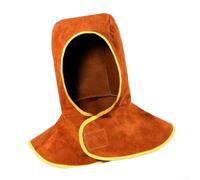 Risveglio Comfortable Cotton Lined Welding Hood Breathable | cowhide material, flame retardant finish, resists burns for splatter, for rugged construction, long lasting