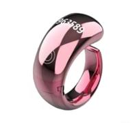 Risveglio Digital Tasbih Counter Ring Smart for zikr - Vibration at 33 66 99 LED Screen Wireless Charging Muslim (Pink)