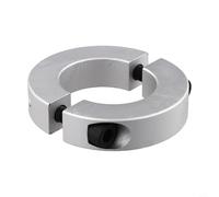 Risveglio Double Split Shaft Clamp Collar 45mm 50mm 55mm 60mm, Aluminium Alloy Clamping Ring for Secure Stabilization(55mm)