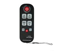 Risveglio for Big Button TV Remote Seniors, for Auto Search & Learning Function, Easy Use Remote Control Elderly with for Limited Dexterity, Black