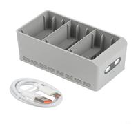 Risveglio for Compact 37W Charging for Hub for Mini 5 for Pro, Two-Way Fast for battery for Charger with LED Status Light, ABS Design 3 Batteries