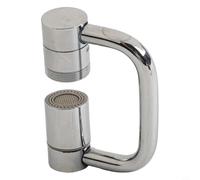 Risveglio for Dual Mode Kitchen Faucet Extender with 1080 Rotating Spout, Adjustable Height Metal Splash-Proof Aerator Sink, Silver(2)