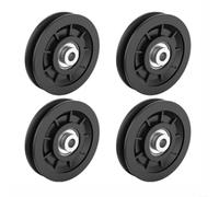 Risveglio for Heavy Duty Nylon Pulley Wheel 60-95mm Home Gym Strength Training Equipment for Replacement Parts Black Set(90mm)