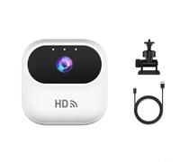 Risveglio for Mini HD WiFi Action Camera, 4.6cm Portable for Cube Cam Pet Safety and Cycling, Wireless App Control, Robust ABS Material, Black(White)
