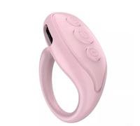 Risveglio for Mini Rechargeable Page Remote Video Recording, for Compact Wireless Fingertip Controller Mobile Apps and Presentations(pink)