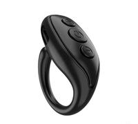 Risveglio for Mini Rechargeable Page Remote Video Recording, for Compact Wireless Fingertip Controller Mobile Apps and Presentations(black)