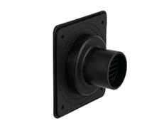 Risveglio for Motorhome for Battery Vent Cover Angled Slat Design for Airflow Heat Release Dust for Proof Trailer for Caravan 108mm(Black)