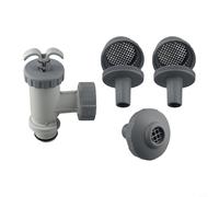 Risveglio for Replacement Inlet Air Jet Kit for Intex 26004E Pools, Plunger Valve Assembly with 1.25 Inch Filter Connectors and Grids, Easy Installation Parts