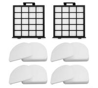 Risveglio for Vacuum Filter and Brush Set Compatible with Detect for Pro for Max AZ4002, AZ4000, AZ4000C, 2 Pack Foam, 4 Pack Felt Filters Plus Roller(A)