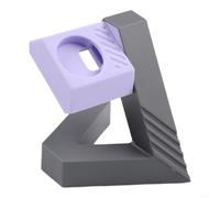 Risveglio Geometric Silicone Charging Stand Watch 8 for Classic, for Compact Non-Slip Dock Holder, Stable Base Desk Nightstand, Gray(Gray purple)