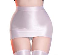 Risveglio Glossy Wet Look for mini Skirt Low Rise Clubwear Glossy Wet Look | High-gloss wet look fabric, low rise , for slim pencil silhouette, ideal for club nights and parties