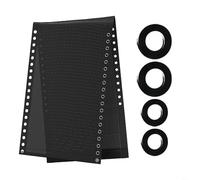 Risveglio Gravity Chair Replacement Fabric 160x48cm with Ropes, Breathable Mesh Cover for Outdoor Recliner Repair, Grey(Black)