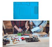 Risveglio Heat Resistant Soldering Mat S-150 Silicone Anti-Static Pad 39x27cm Workspace DIY Electronics Repair Phone Watch Computer