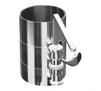 Risveglio High Carbon Steel Piston Ring Compressor Silver(3inch) | Ratchet mechanism, secure lock, release lever, easy compression, engine assembly