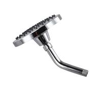 Risveglio High Pressure 6 Inch Rainfall Shower Head Chrome Adjustable Angle Wall or Ceiling Mount Bathroom