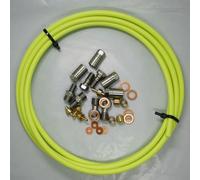 Risveglio Hydraulic Disc Brake Hose Kit 2.5m with Banjo Connectors for Hope Bikes Front Rear Calipers Black(Green)