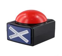 Risveglio Interactive Game Buzzer with Light and Sound Effects, Quick Answer Quiz Button Trivia and Competition, ABS Buzzing Machine School, for Red