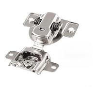 Risveglio Inward Opening Damping Hinge 3D Adjustable Silent Closure Concealed Hardware Home Improvement Silver(one)