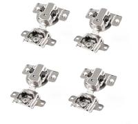Risveglio Inward Opening Damping Hinge 3D Adjustable Silent Closure Concealed Hardware Home Improvement Silver(four)